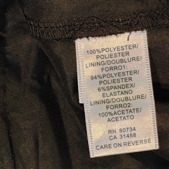 BCBGMAXAZRIA STRAPLESS BEADED FEATHER-HEM DRESS, BLACK 4 - Picture 11 of 13